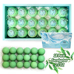 Joanne Arden Organics Bath Bomb Gift Set for Men – 18 Spearmint Eucalyptus for Sore Muscles