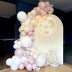 Jobkoo Pink Balloon Arch Garland Kit – 113Pcs Boho Blush Latex Balloons for Birthday, Baby Shower, Wedding
