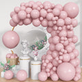 Jobkoo Pink Balloon Arch Garland Kit – 113Pcs Boho Blush Latex Balloons for Birthday, Baby Shower, Wedding