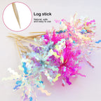 JOGILBOY 10 Pcs Happy Birthday Cake Toppers – Foil Firework Cupcake Picks & Party Decor