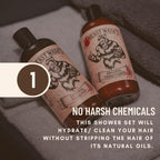 Johnny Slicks Beast Shower Set – Organic Shampoo, Body Wash & Conditioner | Original Scent