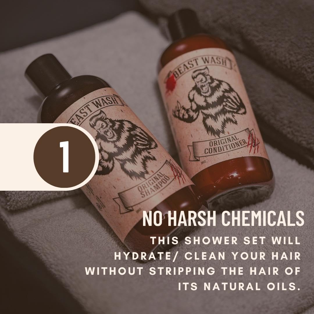 Johnny Slicks Haarpflege-Set – Bio-Shampoo & Conditioner für hydratisiertes Haar