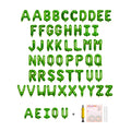 Jolixiraz 58 PCS Alphabet Balloons A-Z & AEIOU — 16-Inch Green Mylar Foil Set for Weddings, Birthdays, and Events