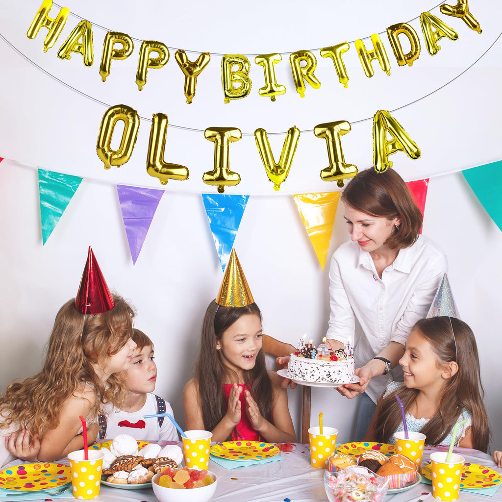 Jolixiraz 58-Pc Alphabet Balloons A-Z & AEIOU, 16-Inch Mylar Foil Set for Parties