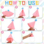 Joottuan 24 Pcs Mini Party Hats for Stuffed Animals | DIY Birthday Hat Decor for Dolls & Pets