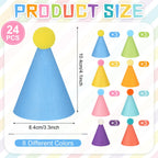 Joottuan 24 Pcs Mini Party Hats for Stuffed Animals | DIY Birthday Hat Decor for Dolls & Pets