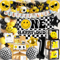 JOPHMO One Happy Dude 1st Birthday Party Pack – Black & Yellow Decor Kit
