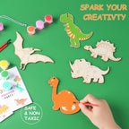 JOTIKO 24-Pack Dinosaur Paint Kits – Kids Party Favors, Gifts & Classroom Crafts