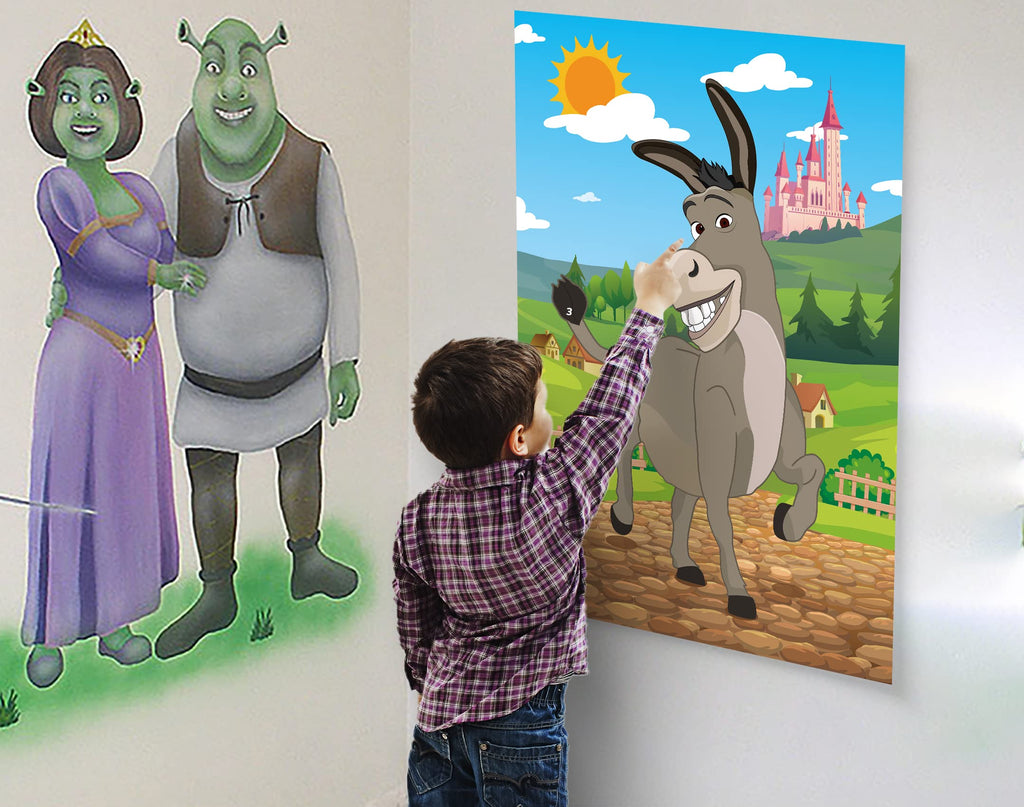 Joy Bang Pin The Tail on The Donkey – Kids Party Game with Tail Stickers & Eye Masks