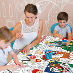 JOYGATHER Christmas Giant Coloring Tablecloth for Kids – 30x72 Inch Large Table Poster