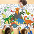 JOYGATHER Dinosaur Coloring Tablecloth – Giant 30x72 in for Parties & Classrooms