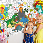 JOYGATHER Dinosaur Coloring Tablecloth – Giant 30x72 in for Parties & Classrooms