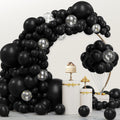 JOYIN 150 Pcs Black Balloons Arch Kit - 18/12/10/5 Inch Latex Party Decor