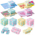 JOYIN 28-Pack Valentine’s Gift Cards with Infinity Magic Toys – Colorful Fidget Party Favors & Classroom Prizes