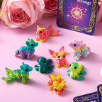 JOYIN 28 Pcs Valentines Day Cards + 3D Printed Mythical Creature Toys | Classroom Gifts & Party Favors
