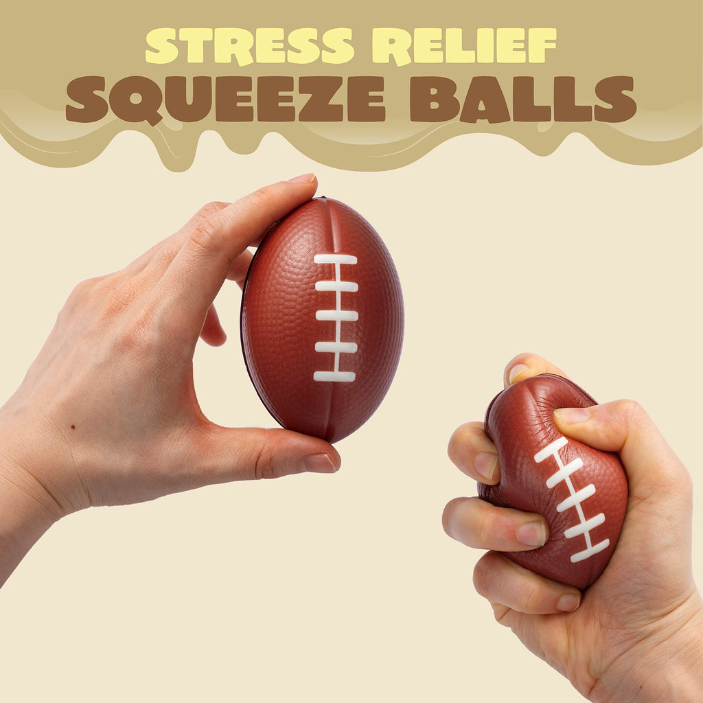 JOYIN 16 Pack Mini Football Foam Stress Balls – Kids Party Favors & Stress Relief Toys