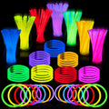 JOYIN 400 Pcs Glow Sticks Pack – Neon Party Favors, Bracelets & Necklaces