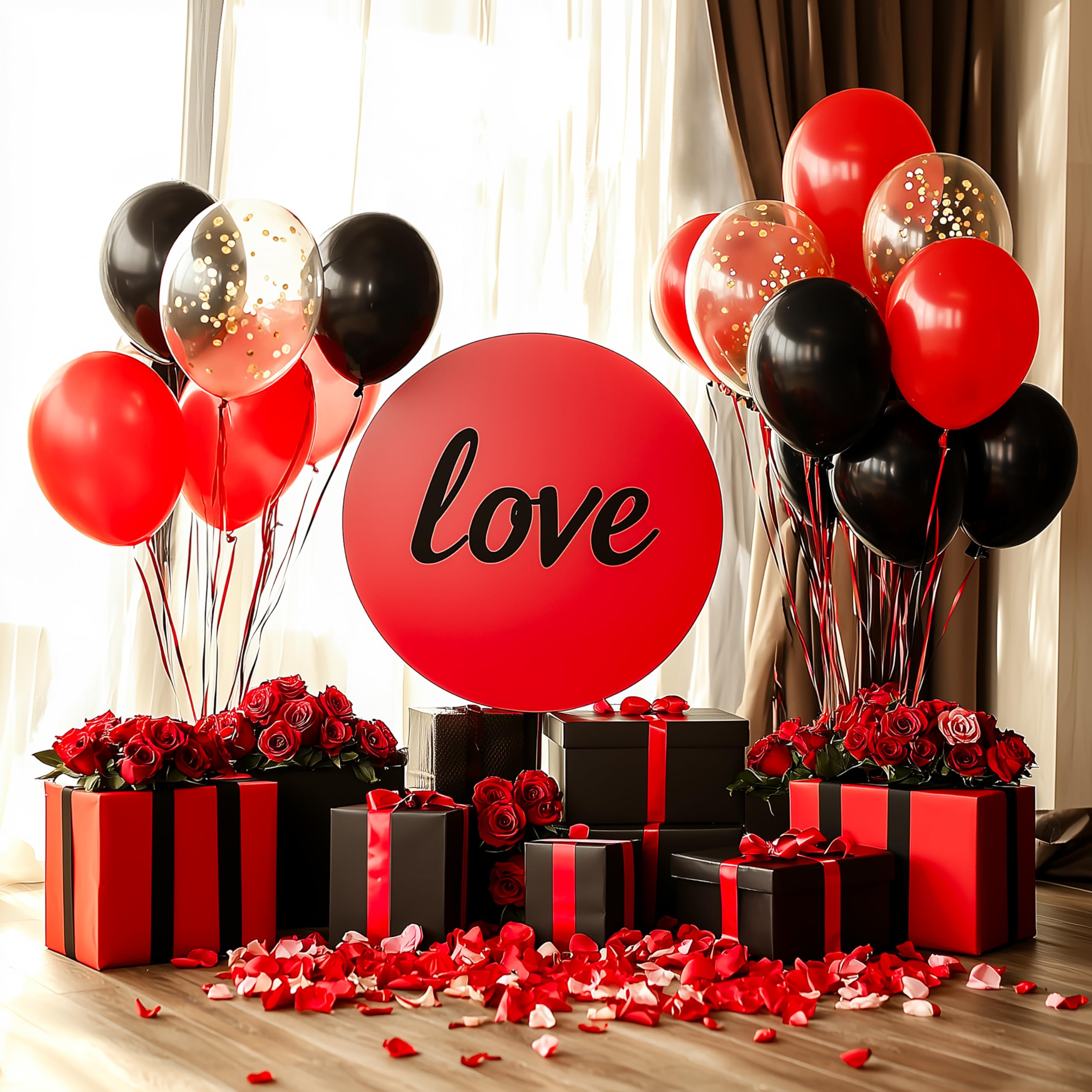 JOYIN 150 Pcs Black Balloons Arch Kit - 18/12/10/5 Inch Latex Party Decor