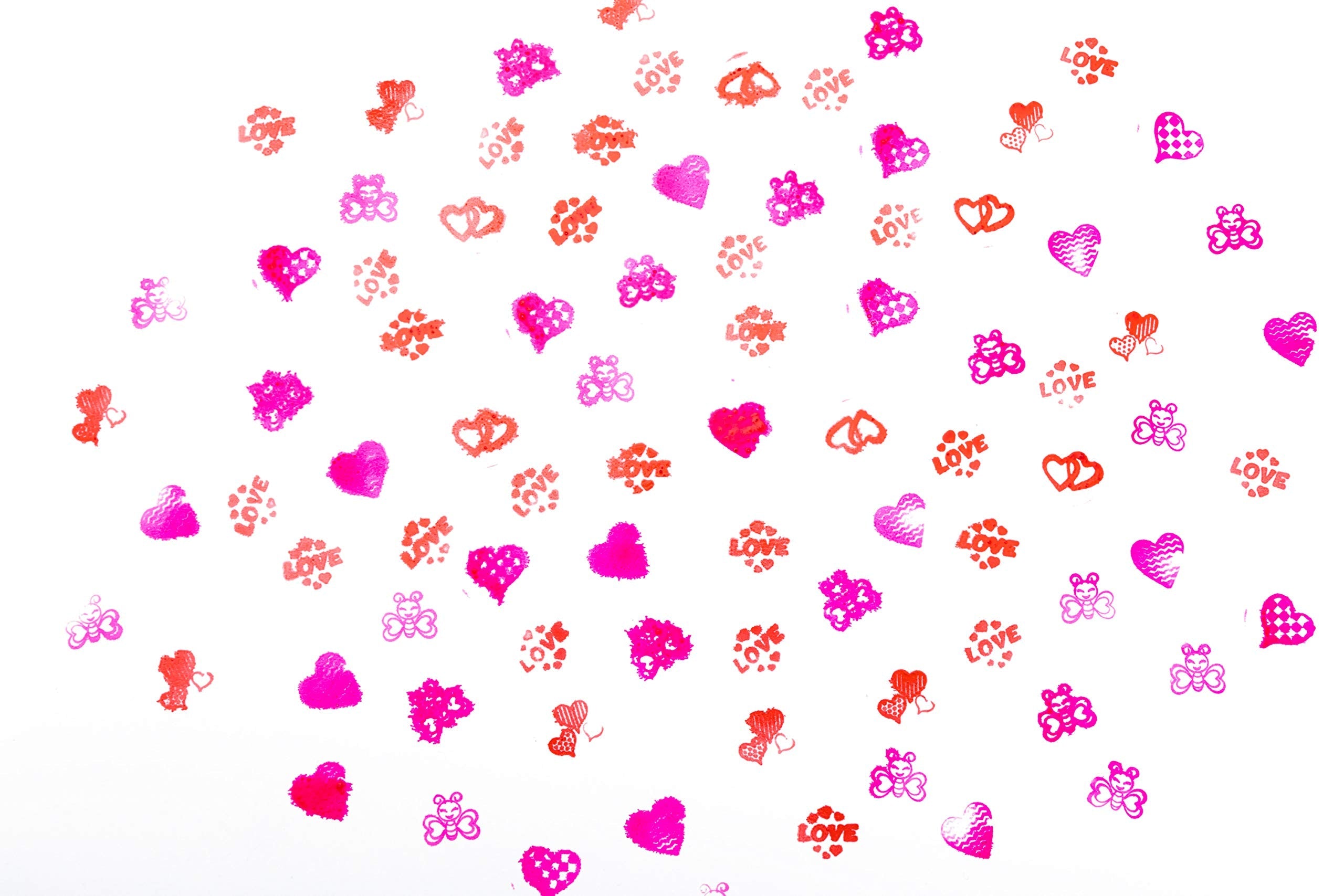 JOYIN 36-Pack Valentine Gift Cards with Stampers – Classroom Exchange & Party Favors
