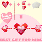 JOYIN 36 Pack Valentines Day Arrow Pencils with Card – Classroom Party Favors