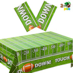 JOYIN 2 Pack Football Table Cover 54x72 – Game Day Tablecloth for Tailgate & Football Parties