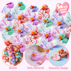 JOYIN 36 Pcs Valentine Mini Rubber Ducks with Cards – Classroom & Party Favors