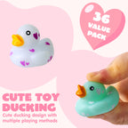 JOYIN 36 Pcs Valentine Mini Rubber Ducks with Cards – Classroom & Party Favors