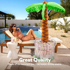JOYIN 60in Inflatable Palm Tree Cooler – Beach Theme Decor, Pool Party Supplies, Luau