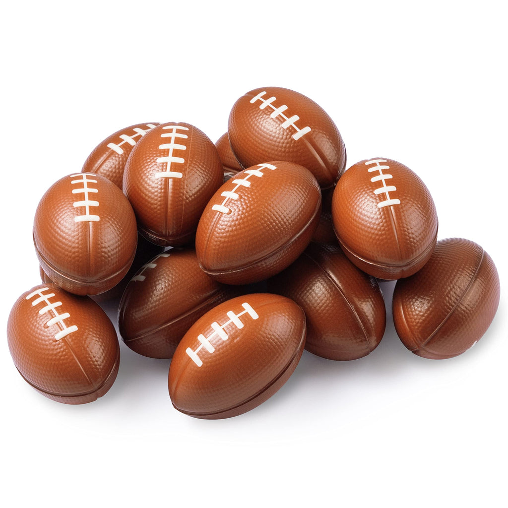 JOYIN 16 Pack Mini Football Foam Stress Balls – Kids Party Favors & Stress Relief Toys