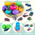 JOYIN 12 Pcs Prefilled Easter Eggs with 3D Printed Insects – Party Favors, Easter Basket Stuffers, Classroom Prizes