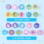 JOYIN 100Pcs FairyTale Stamps – 50 Designs Self-Ink Kids Stamps for Party & Classroom
