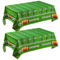 JOYIN 2 Pack Football Table Cover 54x72 – Game Day Tablecloth for Tailgate & Football Parties