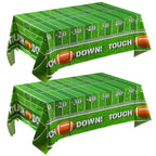 JOYIN 2 Pack Football Table Cover 54x72 – Game Day Tablecloth for Tailgate & Football Parties
