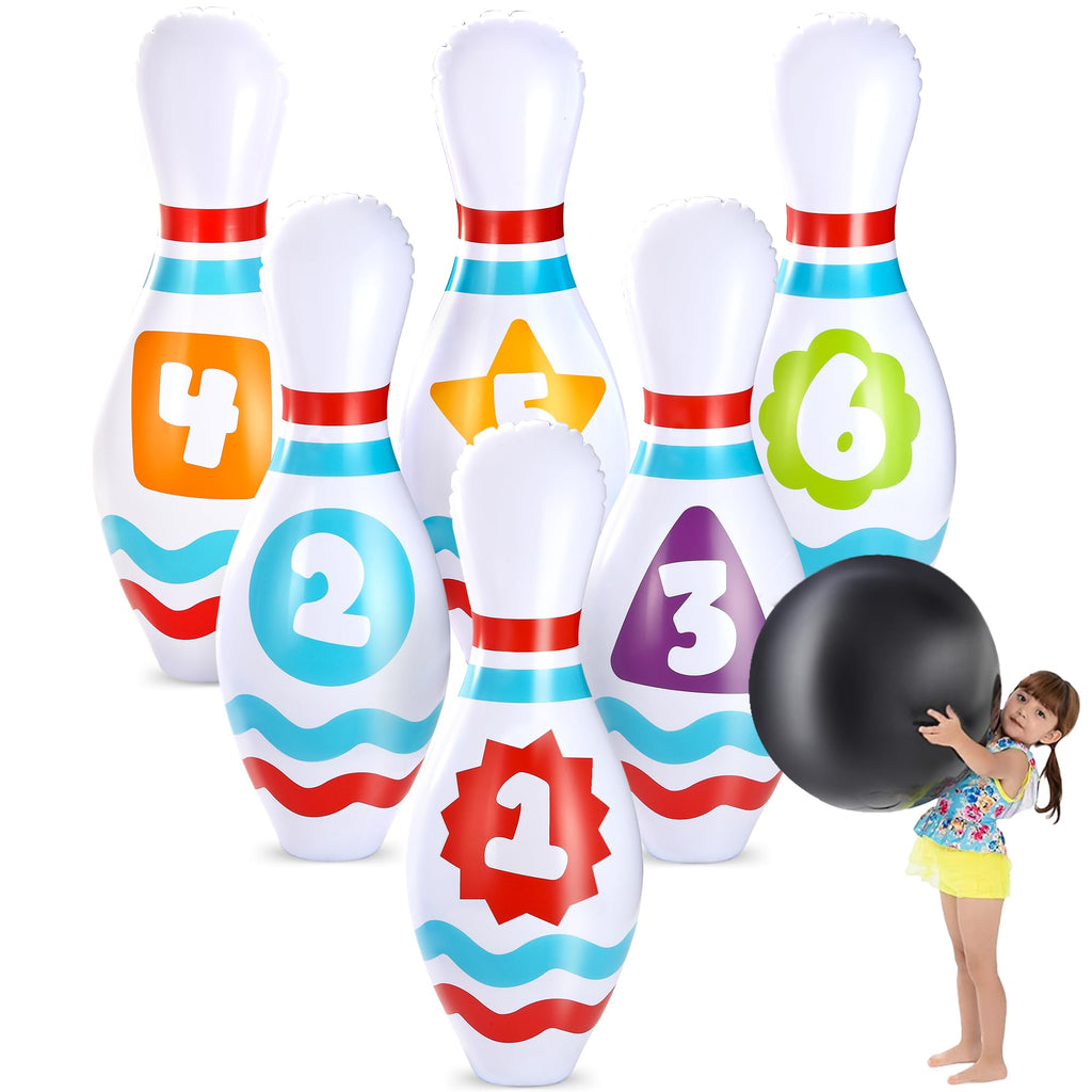 JOYIN Giant Inflatable Bowling Set – Fun Family Party Game (Kids & Adults)