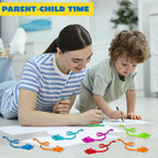 JOYIN 120Pcs Glitter Sticky Hands – Colorful Party Favors, Pinata Fillers & Classroom Prizes