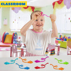 JOYIN 48Pcs Glitter Sticky Hands – Colorful Party Favors & Pinata Fillers