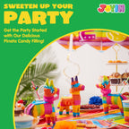 JOYIN 3-Pack Mini Donkey Pinatas – 7x5.5 in Rainbow Cinco de Mayo Party Decor & Fiesta Props