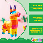 JOYIN 3-Pack Mini Donkey Pinatas – 7x5.5 in Rainbow Cinco de Mayo Party Decor & Fiesta Props