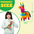 JOYIN 3-Pack Mini Donkey Pinatas – 7x5.5 in Rainbow Cinco de Mayo Party Decor & Fiesta Props