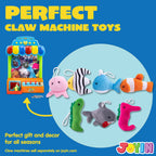 JOYIN 24 Pcs Mini Sea Animal Plush Toys – 3-Inch Stuffed Sea Creatures for Party Favors, Pinata Fillers & Goodie Bags