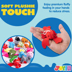 JOYIN 24 Pcs Mini Sea Animal Plush Toys – 3-Inch Stuffed Sea Creatures for Party Favors, Pinata Fillers & Goodie Bags