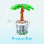JOYIN 60in Inflatable Palm Tree Cooler – Beach Theme Decor, Pool Party Supplies, Luau