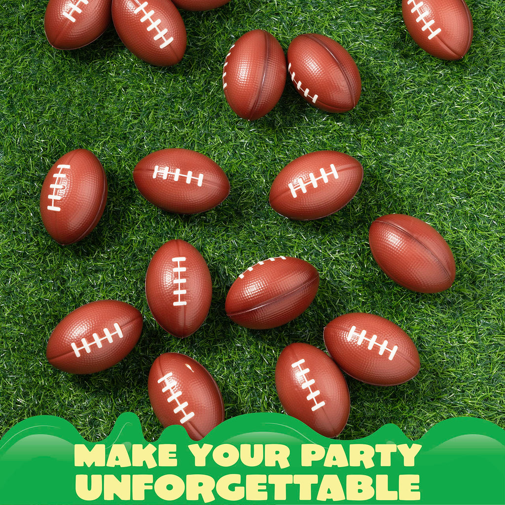 JOYIN 16 Pack Mini Football Foam Stress Balls – Kids Party Favors & Stress Relief Toys