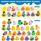 JOYIN 60 Pcs Rubber Ducks – Mini Bath Toys & Party Favors