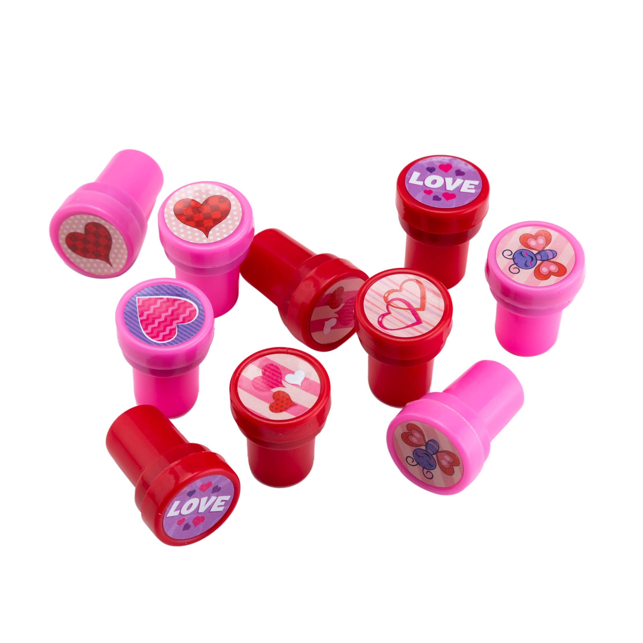 JOYIN 36-Pack Valentine Gift Cards with Stampers – Classroom Exchange & Party Favors