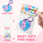 JOYIN 30 Pack Heart Pop Bubble Keychains with Valentines Cards – Classroom Gifts & Party Favors