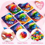 JOYIN 30 Pcs Valentine Bouncy Balls with Cards – Space-Themed Classroom Prizes & Party Favors