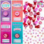 JOYIN 36-Pack Valentine Gift Cards with Stampers – Classroom Exchange & Party Favors