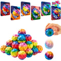 JOYIN 30 Pcs Valentine Bouncy Balls with Cards – Space-Themed Classroom Prizes & Party Favors
