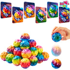 JOYIN 30 Pcs Valentine Bouncy Balls with Cards – Space-Themed Classroom Prizes & Party Favors